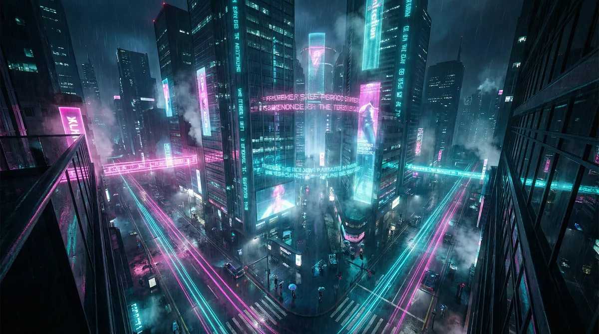中国医生电影免费完整版在线观看 竖屏短剧平台首页背景 - 赛博朋克都市夜景